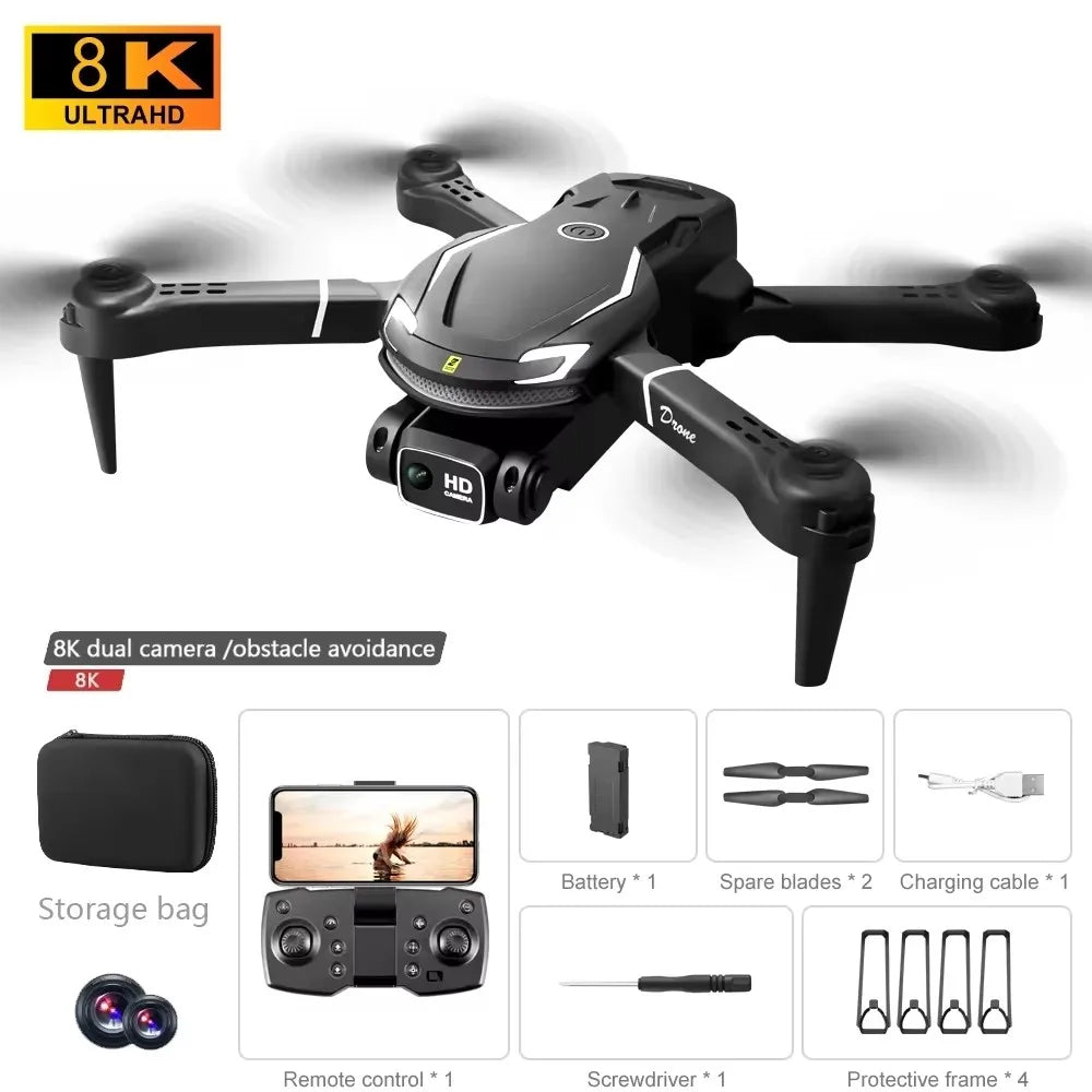 2026 V88 Drone 8K Professional Aerial Dual-Camera Omnidirectional Obstacle Avoidance Drone GPS Folding Quadcopter 10km New Gift