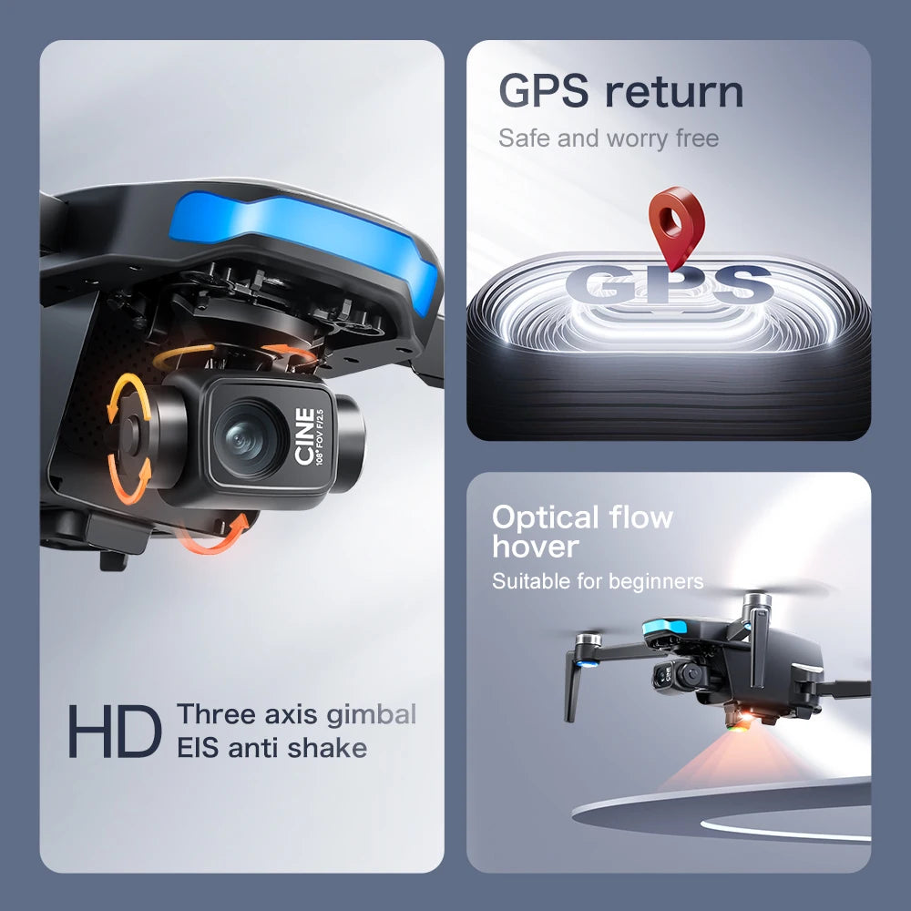 Lenovo S-X1 GPS Drone 8K HD professional camera Three-axis gimbal WIFI Obstacle Avoidance Quadcopter Brushless Toy Gift