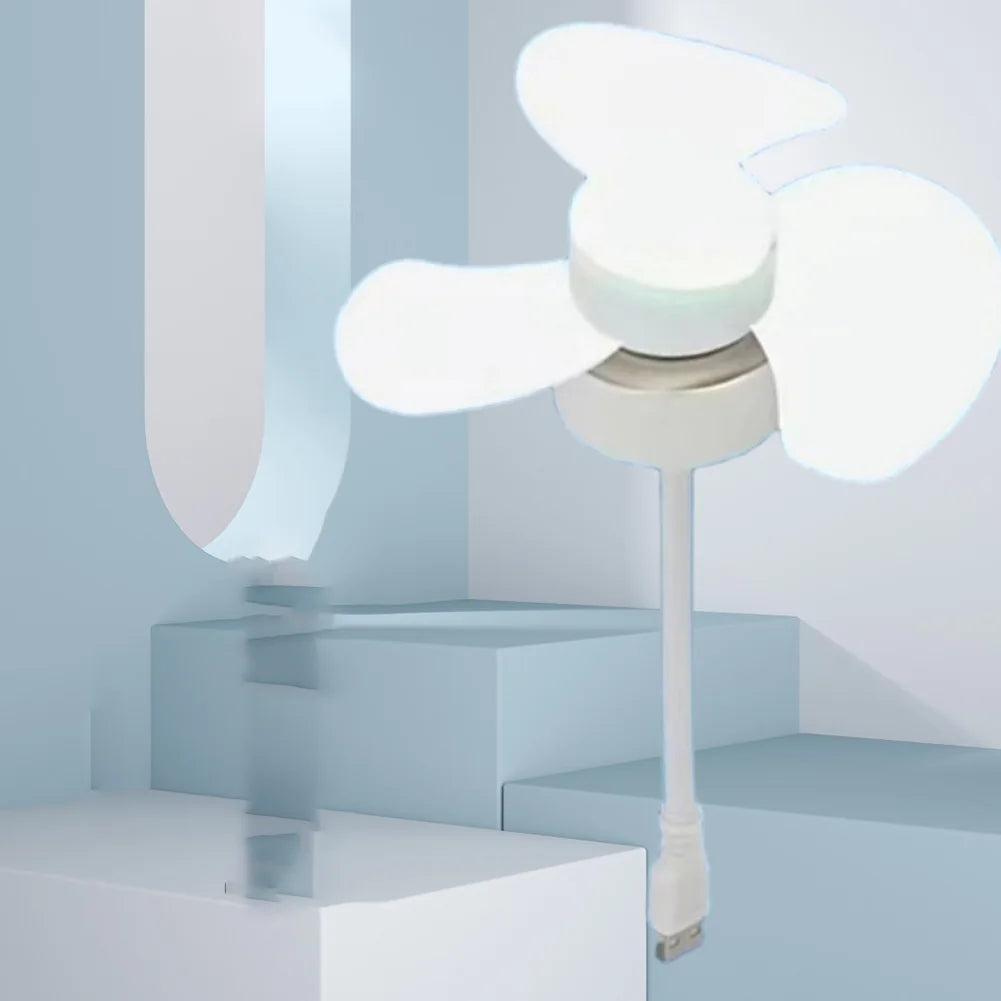 For Bedroom For Dormitory White USB Portable Fan Portable USB Fan For Bedroom Fan Bedroom Cooling Quiet Operation