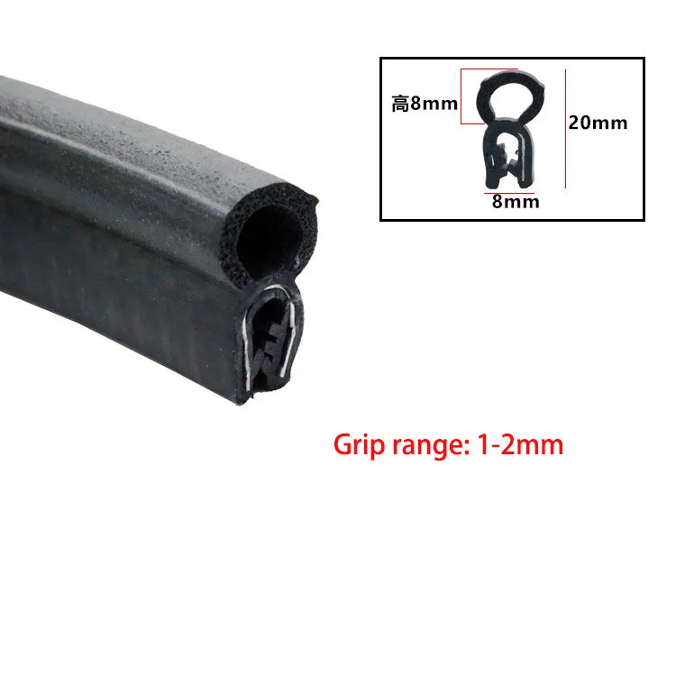 1/3meter Door Edge Guard Rubber Sealing Strip U Type Hardwearing Car Ship Dustproof Trim Soundproofing Waterproof Sealings Parts