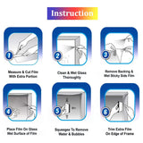 Holographic Clear Window Film Iridescent Dichroic Vinyl Decorative Glass Sticker Self-Adhesive Rainbow Cellophane DIY Home Decor