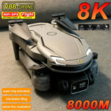 V88 Drone 8K Professional HD Camera Height Maintaining 4 Sides Obstacle Avoidance RC Quadcopter for Adult Child Toys