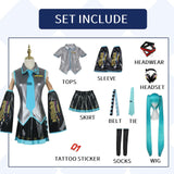Mikuu Cosplay Costume Carnival Uniform Wig Anime Halloween Costumes Women