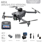 New Brushless GPS Drone High Definition Aerial Photography Screen Control Obstacle Avoidance Remote Control Aircraft
