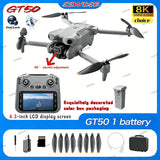 NEW GT50 PRO MIni 5 pro RC Drone 8K HD Dual Cameras WiFi GPS 20mins Flight Aerial Photography Quadcopter Remote Control UAV Toys