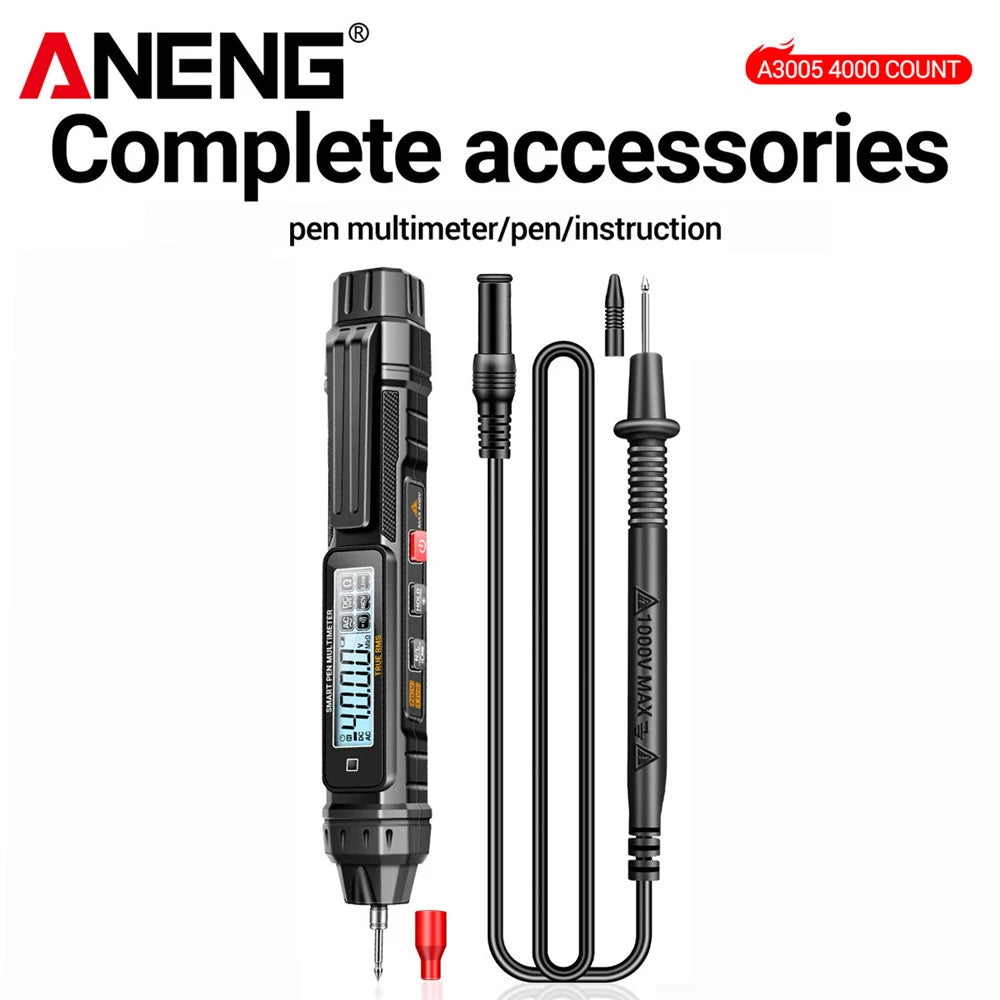 ANENG A3005 Digital Multimeter Pen Type 4000 Counts AC/DC Voltage Professional Meter Non-Contact Auto Ohm Diode Tester For Tool