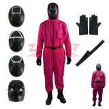 New Red Calamari Cosplay Costume Games Jumpsuit Party Tracksuit Outfits Props Role Play Classic Costume