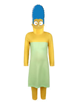 2025 Halloween  Ensemble complet de cosplay d'anime Simpson, performance sur scène, parent-enfant