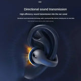 TWS Bluetooth Headset 5.3 Wireless Air Conduction Headphones Clip Ear Music Noise Canceling HD Call Sports Gaming Earphone