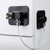 Child Safety Lock Cabinet Refrigerator Door Lock Stainless Steel Cable Protection Children Baby Window Lock Strong Fixation New