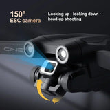 Lenovo Z908 8K Foldable RC Drone 3-Sided Obstacle Avoidance Optical Flow ESC Brushless Quadcopter For Adults