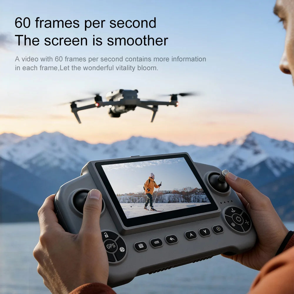 Lenovo V918 Max Drone with LCD Screen Remote Control GPS Laser Obstacle Avoidance 8K Professional Camera FPV 3000M RC Gifts