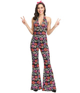 Halloween Cosplay Costumes 70s 80s Disco Couple Costume  Vintage Hippies Costume Men Women Music Festival Party Fancy Dress