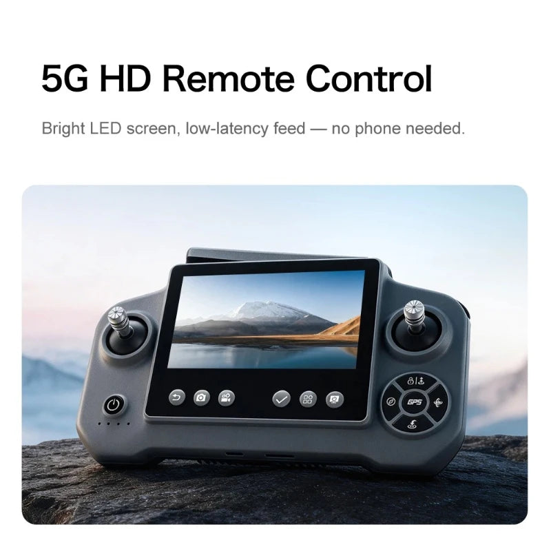 Lenovo GT60 GPS Foldable RC Quadcopter 4.3 Inch Screen 4K HD 8K Brushless Airdrop 5G FPV Dual Camera Drone High Quality PremiumX