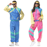 Cosplay  Halloween Costumes 70s Retro Disco Couple Sportswear Cos Party Stage Performance Costumes