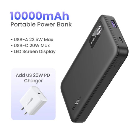 UGREEN 10000mAh portable power bank 5W fast charging
