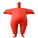 Halloween Adult Funny Role Play Fat Masked Man Sumo Inflatable Costume Unisex Colorful Full Bodysuit Carnival Dress Up Party