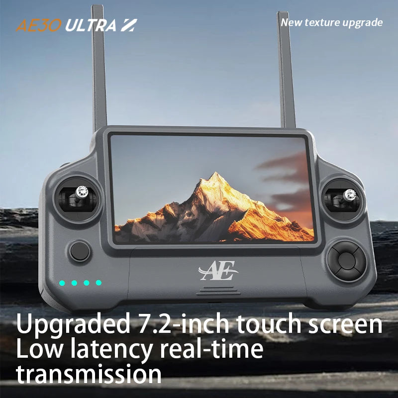 New Ae30 Gps Drone 8k Hd Camera 3 Axes Cardan Wifi Avoid Obstacles Fpv Brushless Touch Screen Remote Control Quadcopter Toys