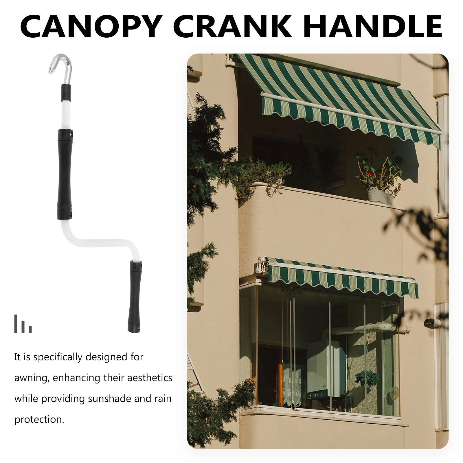 Reach Puller Camping Canopy Rocker durable Outdoor awning rocker Handle portable Motorized Window Blinds Crank Handle