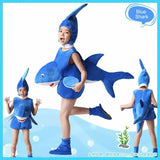 Sea Turtle Cosplay Costume Children‘s Marine animals Performance Clothing Set Hat Clothes Shoe Kids Anime Octopus Shark Dolphin