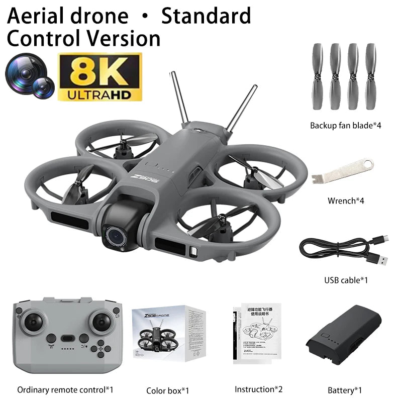 2026 NEW Z906 Drone 8K HD Camera FPV Quadcopter with Screen Remote Control 5G WIFI Aerial Photography RC Dron Toy For Child Gift
