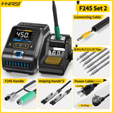 FNIRSI DWS-200 200W Power Repaid Heating Soldering Iron Staion C210 C245 Solder Iron Handle Electronic Welding Rework Station