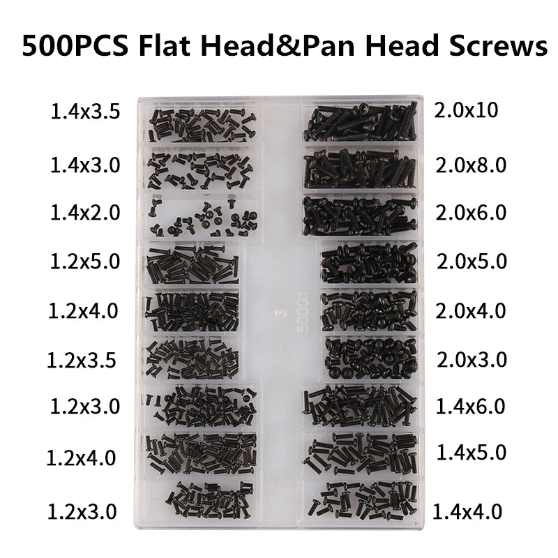 Mini Screw Nuts Laptop Computer Assemble Repair Screws Fastener Set For Repairing Sunglass Phone
