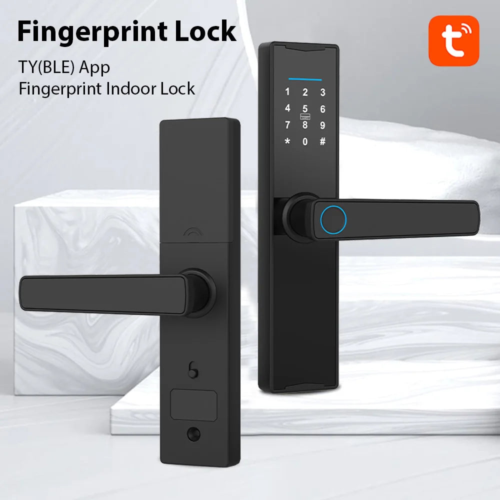 Smart Lock Access Prevention Fingerprint Lock Door with Keypad Entry Electronic Deadbolt Lock