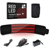 Red ＆Infrared LED Light Therapy Belt 850nm 660nm Back Pain Relief Wrap Burn Fat Wrap Slimming Machine Waist Heat Pad Full Body