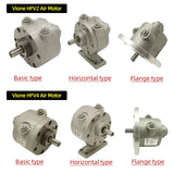 Air Operate Motor Vane HFV2 HFV4 Pneumatic Motor Industry With Gear Small Size And Large Horsepower Rotary Vane Air Motor
