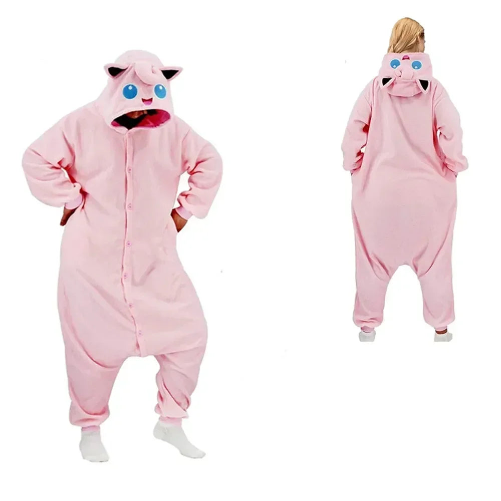 Snorlax Squirtle Mewtwo Onesie Kigurumi Gengar Cosplay Costume Halloween Adult Anime Cat Eevee Pajamas Pijama