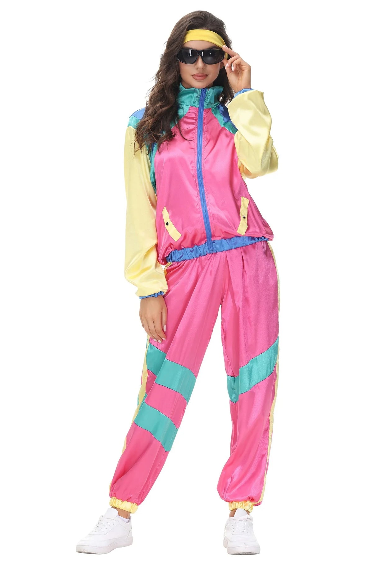 Cosplay  Halloween Costumes 70s Retro Disco Couple Sportswear Cos Party Stage Performance Costumes