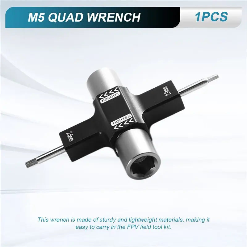 B49C FPV Drone Repair Tools 2.0Mm/2.5Mm Screwdriver M5 Square Wrench M5 Quad Wrench