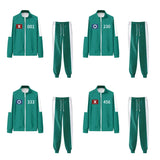 A2025 New Calamari Halloween Game TrackSuit Outfits Number 001 230 333 456 Uniform Party Clothes Adult Player Cos ★ HAxiba.