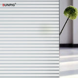 Privacy Window Film Sun Protection UV Blocking Self-adhesive Film for Home Frosted Opaque Stained Glass Sticker Heat Control