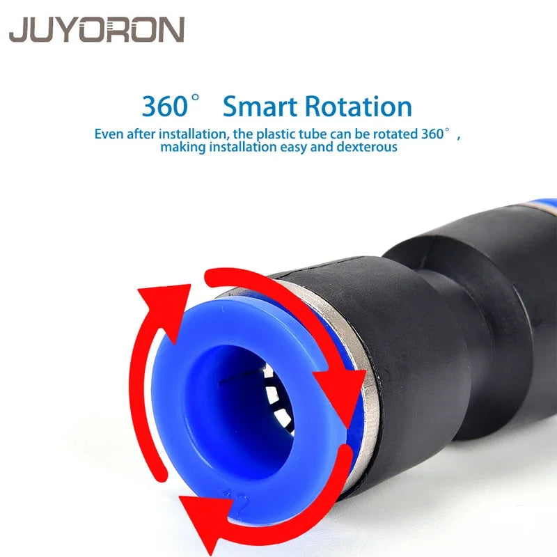 60PCS Boxed Set Air Straight Pneumatic Fittings PU Series Water Pipes Quick Release Connector Plastic Hose Couplings PU 4 6 8mm