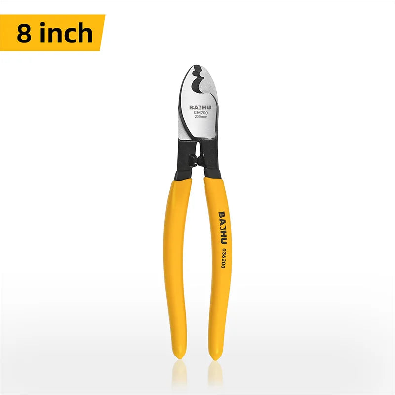 Insulated Cable Cutter Electrician Professional Pliers Shock Wire Stripper Tool Pliers Cable Scissors Hand Tools