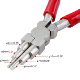 6" Jewelry Pliers Carbon Steel Round Nose Needle Nose Pliers For 3-10mm Rings DIY Wire Looper Jewelry Bail Pliers Jewelry Makin