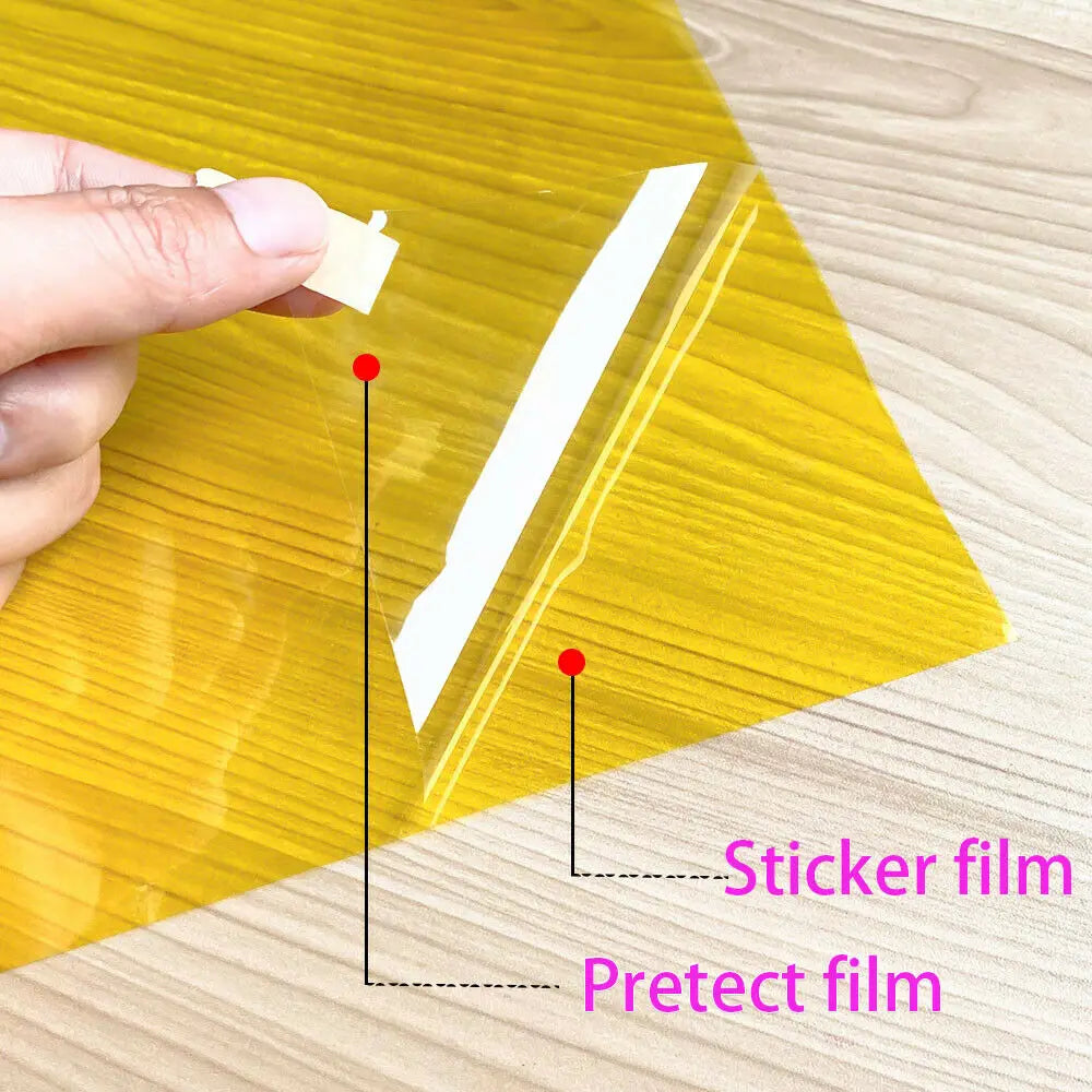 Transparent Window Film Multicolor Solar Tint Self Adhesive Stain Glass Decor Vinyl Roll DIY A4 20/40*120CM