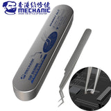 MECHANIC Aax-17 tin positioning tweezers for precise clamping of tin wire, non-slip and wear-resistant, made of stainless steel