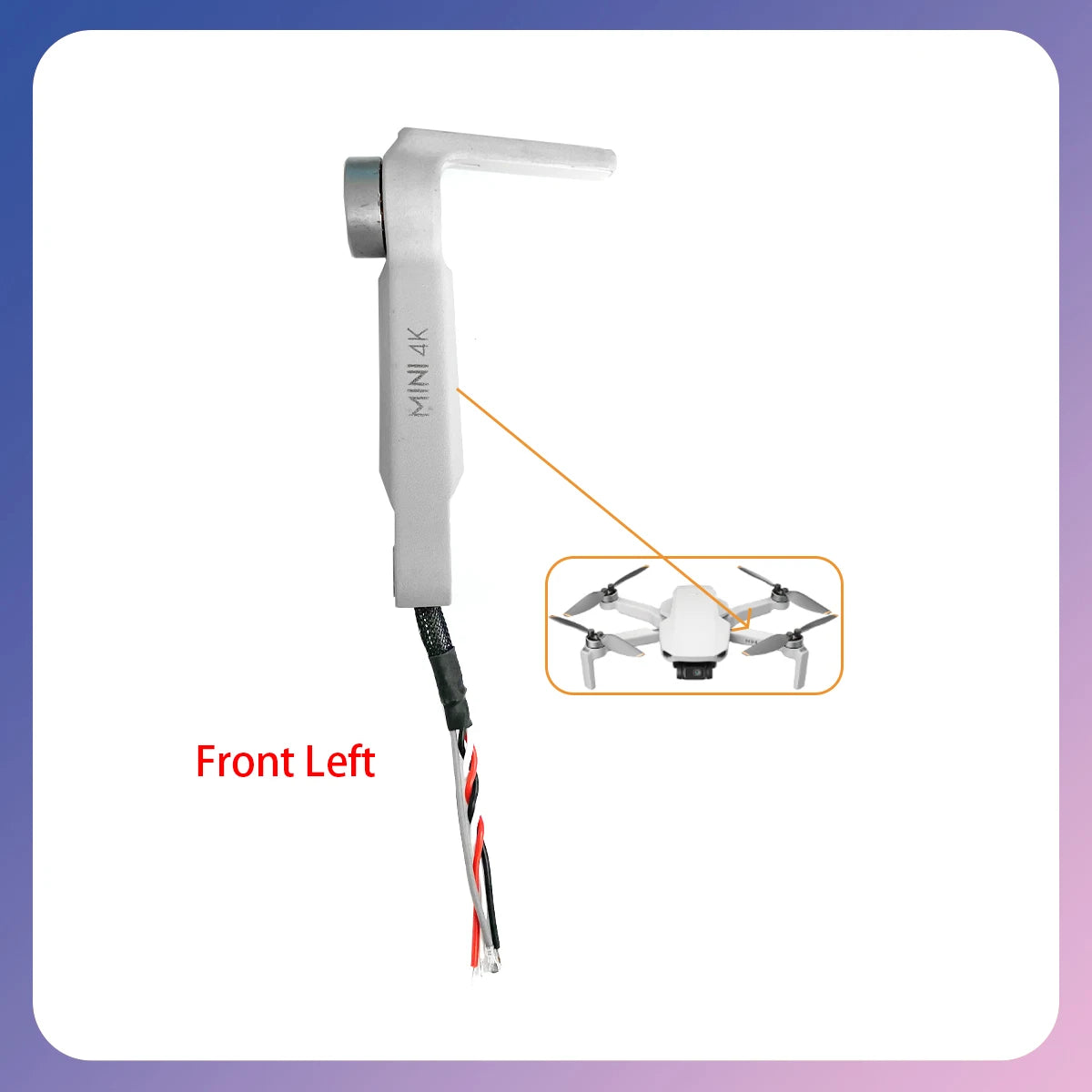 Original Mini4K Drone Body Shell Pan Tilt Bracket Yaw Motor GPS Front Rear Left Right Arm Cables Pivot Maintenance Accessories