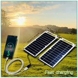 For Outdoor emergency USB 5-35W Waterproof Portable Charger Solar Panel Can  be fixed backpack for Outdoor Hiking, Camping
