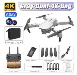 E88 Pro WiFi FPV Drone, Wide Angle, HD, 4K, 1080P Camera, Height Hold, RC, Foldable Quadcopter, Helicopter Toys, Gift, New