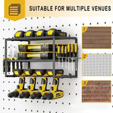 Hand Power Tool Organizer Rack Wall Mount Tool Shelf Electric Drill Holder Screwdriver Storage Cabinet Rack for Garage Workshop