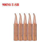 5Pcs 900M-T Pure Copper Soldering Iron Tip Soldering iron BGA Soldering Station Lead-free Solder Tips Branding Iron Welding
