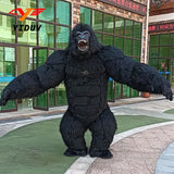 Inflatable 2M/2.6M/3M Big King Kong Gorilla Mascot Cosplay Costumes Party Advertising Plush Cartoon Doll Clothing Adult Fursuit