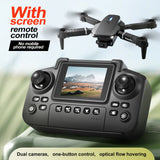 2026 E88 LED Mini Foldable Drones HD Dual Camera GPS Obstacle Avoidance Brushless Motor RC Quadcopter Toys Gifts