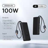 Baseus 25000mAh portable power bank 145W fast charging