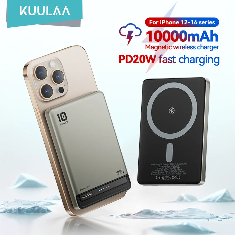 KUULAA 10000mAh portable power bank 20W fast charging