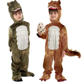 Children Dinosaur Cosplay Costume Toddler Tyrannosaurus Stage Show Role Play Hooded Romper Jumpsuit